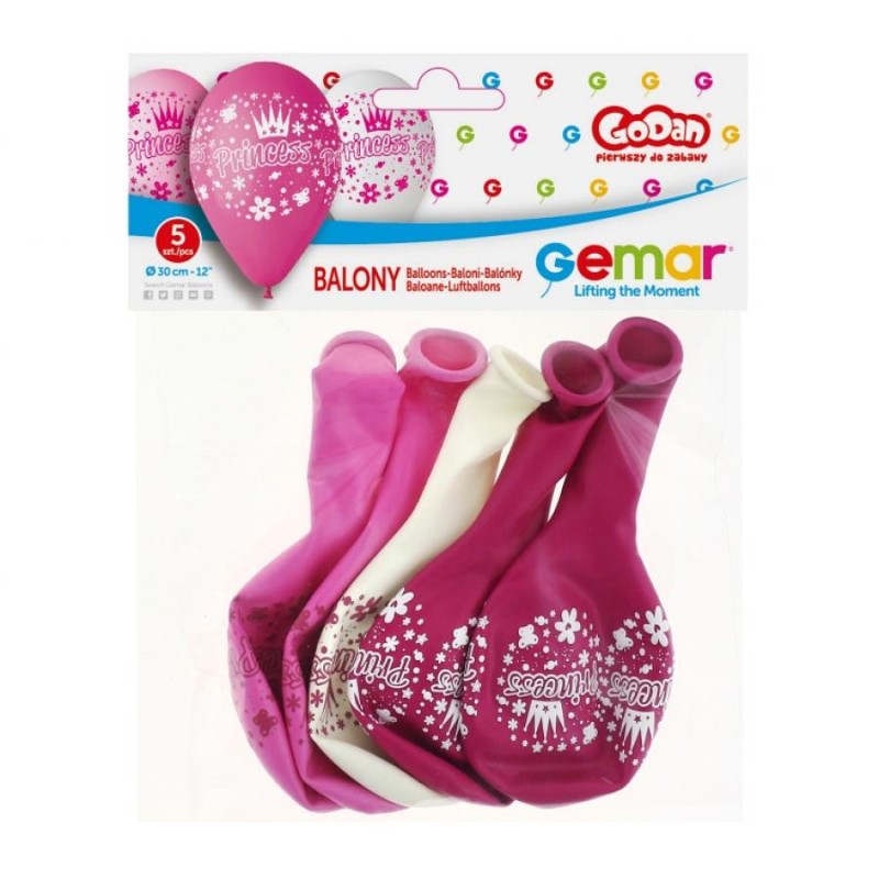Balloons Premium Princess, 12 "/ 5 pcs
