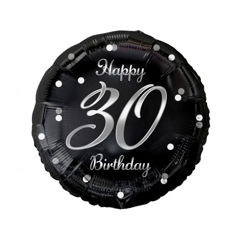 Balon din folie B&C Happy 30 Birthday 18"