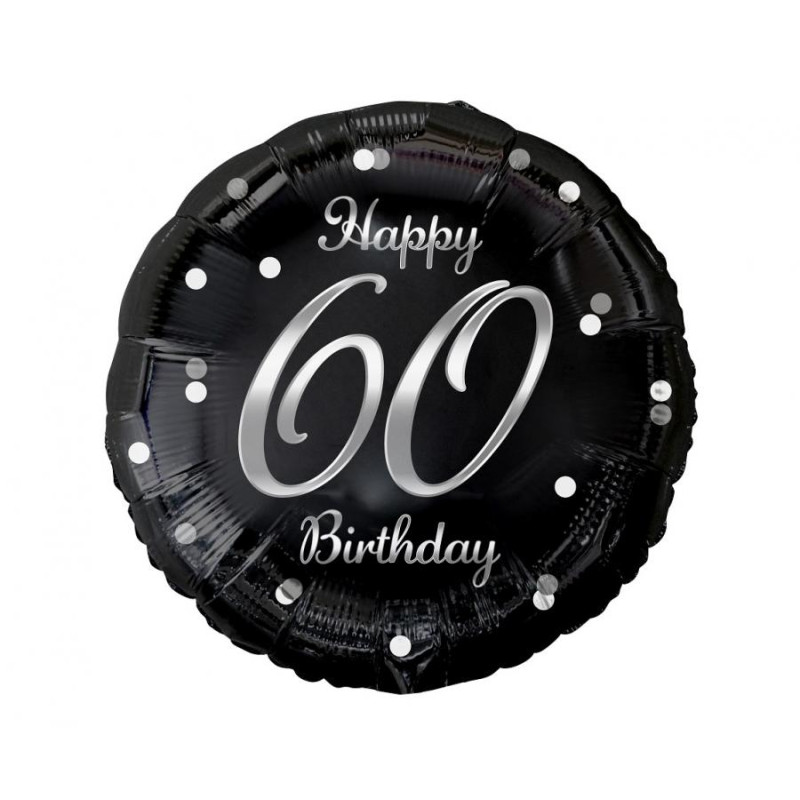 Balon din folie B&C Happy 60 Birthday 18"