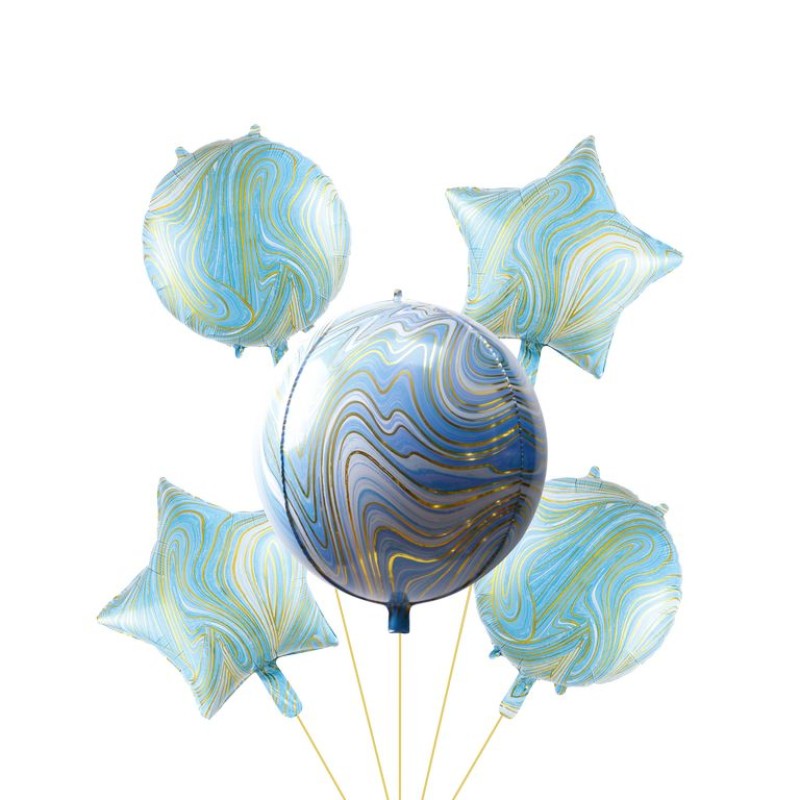 Set 5 baloane albastru