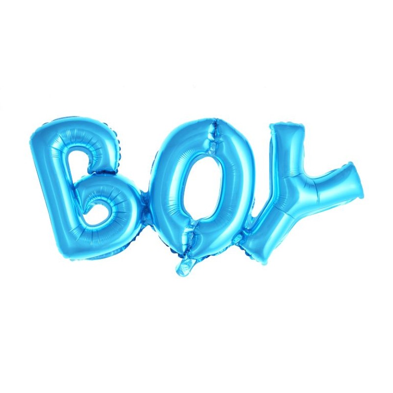 Set balon din folie Boy albastru 91x36cm