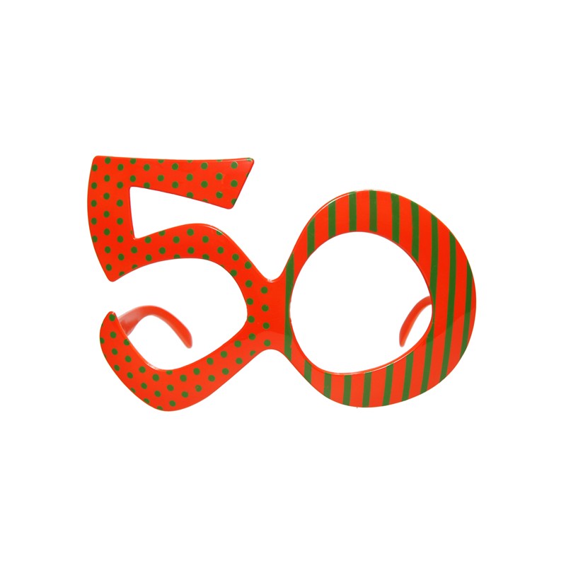 Parti Szemüveg - Narancssárga 50-as Szülinapi